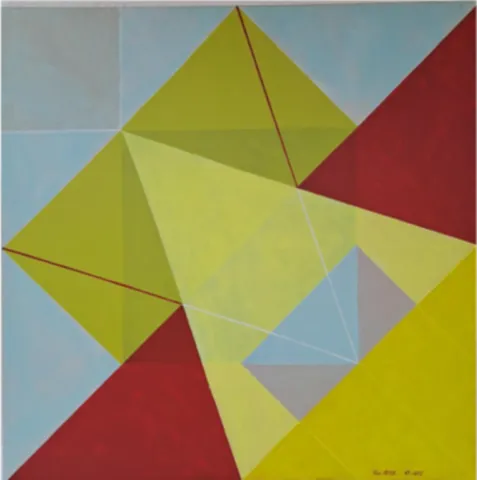 L' Enveloppe Jaune, acrylique sur toile