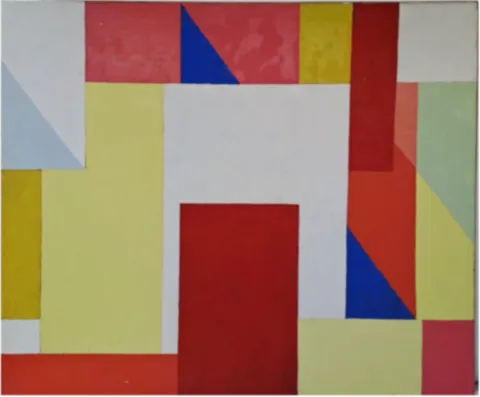 La Porte Rouge, huile sur toile, 100 x 120 cm, 2005,