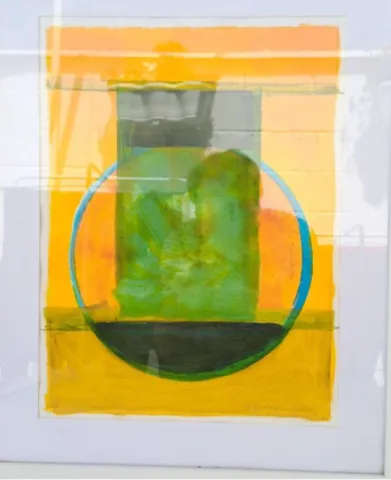 Le Pilon jaune, 42 x 62 cm, acyclique sur papier,; 2016