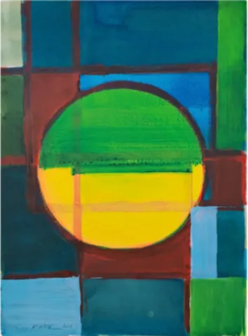 Le Rayon Vert, 40 x 50 cm, acrylique sur papier, 2016