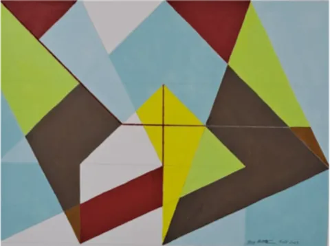 Non Sujet 2, 50 x 40 cm , acrylique sur toile, 2023