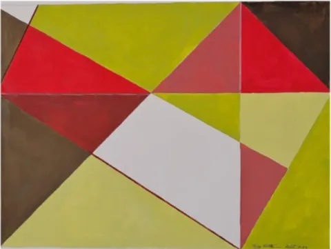 Non Sujet, 50 x 40 cm, acrylique sur toile, 2023