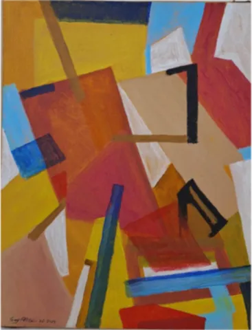 Numéro 1, 27 x 35 cm, acrylique sur toile , 2021