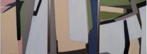 Le Triptyque, 50 x 123 cm, acrylique sur toile, 2009