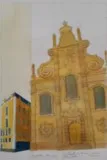 La Chapelle des Jésuites à Cambrai, aquarelle sur Canson