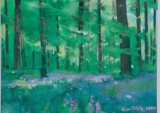 Aquarelle sur papier digitales des bois