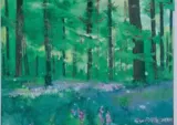 Aquarelle sur papier digitales des bois