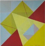 L' Enveloppe Jaune, acrylique sur toile