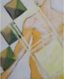  L'Homme au carré, 40 x 50 cm, acrylique sur toile, 2009